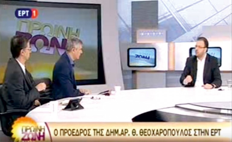 Συνέντευξη Θανάση Θεοχαρόπουλου στην ΕΡΤ