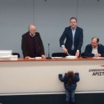 Ο Θανάσης Θεοχαρόπουλος έκοψε την πίτα της ΔΗΜΑΡ