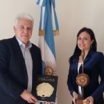 Ο Βουλευτής Ημαθίας Γιώργος Ουρσουζίδης στην Πρέσβειρα της Αργεντινής στην Ελλάδα Carolina Pérez Colman