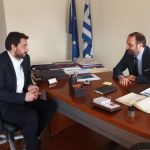 Συνάντηση του Τάσου Μπαρτζώκα με τον πρόεδρου Οικονομικού Επιμελητηρίου Ελλάδος Κωνσταντίνο Κόλλια