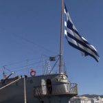 Θεσσαλονίκη: Παρασημοφόρηση της πολεμικής σημαίας του θωρηκτού “Γ. Αβέρωφ”.