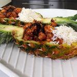 Καραμελωμένο κοτόπουλο με ανανά