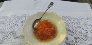Καρότο γλυκό με χυμό εσπεριδοειδών