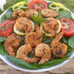 Γαρίδες φούρνου παναρισμένες με corn flaces