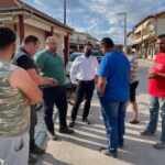Επίσκεψη Τάσου Μπαρτζώκα σε πληγείσες περιοχές Νάουσας
