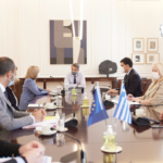 Ενημερωτικό σημείωμα για τη συνάντηση του Πρωθυπουργού Κυριάκου Μητσοτάκη με την Ευρωπαία Επίτροπο για θέματα Υγείας και Ασφάλειας Τροφίμων, Στέλλα Κυριακίδου