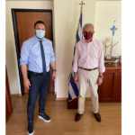 Συνάντηση Δ. Γκολιδάκη – Γ. Τσαμασλή στο δημαρχείο θερμαϊκου