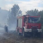 Πλατύ: Φωτιά δίπλα στο διαλογήτριο Πλωμαρίτη. – βίντεο – φωτό