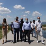 Αυτοψία Απόστολου Τζιτζικώστα στο έργο ανάπλασης της λίμνης Δοϊράνης