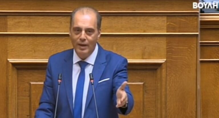 Κυριάκος Βελόπουλος στη βουλή: “Εμείς εκφράζουμε τον φτωχό Έλληνα”