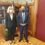Συνάντηση της Προέδρου του Κινήματος Αλλαγής, Φώφης Γεννηματά, με τον Πρόεδρο της Κεντρικής Ένωσης Επιμελητηρίων Ελλάδος κ. Γιάννη Χατζηθεοδοσίου