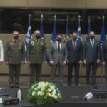 ΕΙΔΗΣΕΙΣ ΣΕ ΒΙΝΤΕΟ: Τελετή παράδοσης-παραλαβής του απερχόμενου στον νυν υφυπουργό Εθνικής Άμυνας