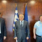 «Συνάντηση του Υφυπουργού Οικονομικών κ. Βεσυρόπουλου με τον Υπουργό Προστασίας του Πολίτη και τον Αρχηγό της Ελληνικής Αστυνομίας για την ίδρυση τμήματος Τροχαίας Αυτοκινητοδρόμων Ημαθίας»