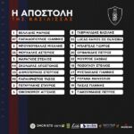 Αποστολή αγώνα ΑΕΛ – ΝΠΣ ΒΕΡΟΙΑ