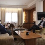 Συνάντηση Κυριάκου Μητσοτάκη με τον Πρύτανη του ΑΠΘ Νίκο Παπαϊωάννου