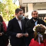 Ο Νίκος Ανδρουλάκης στην αγορά του Κορυδαλλού