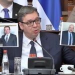 Σερβία: Φωτογραφία του Ν. Δένδια με τον Άλμπιν Κούρτι που υπέστη φωτομοντάζ έδειξε στη Βουλή ο Αλ. Βούτσιτς