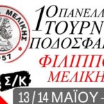 Μελίκη : 1ο Πανελλήνιο Τουρνουά ποδοσφαίρου Ακαδημιών του Φιλίππου στις 14 και 15 Μαΐου – Το πρόγραμμα