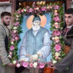 Πλατύ: Εσπερινός μετ’ Αρτοκλασίας και Λιτανεία ιερής εικόνας Οσίου Παϊσίου – βίντεο – φωτό