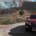 Ισχυρές δυνάμεις συνεχίζουν να επιχειρούν σε όλα τα πύρινα μέτωπα