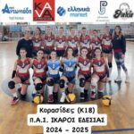 ΠΑΣ ΙΚΑΡΟΣ Έδεσσας: Ο απολογισμός του περασμένου Σαββατοκύριακου για την ομάδα βόλεϊ