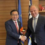Συνάντηση του ΥφΑΑΤ, Διονύση Σταμενίτη, με τον Πρέσβη της Λαϊκής Δημοκρατίας της Κίνας στην Ελλάδα, Fang Qiu