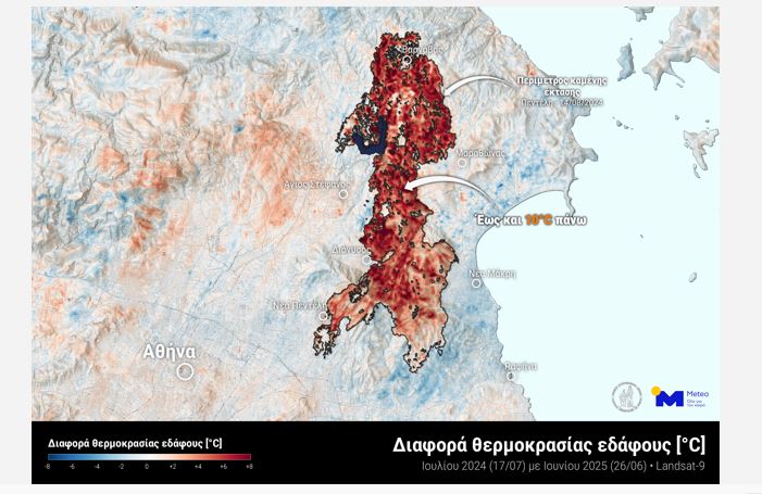 Αυξάνονται οι θερμοκρασίες εδάφους λόγω απώλειας δασικής βλάστησης – Τι κατέγραψε η μονάδα METEO
