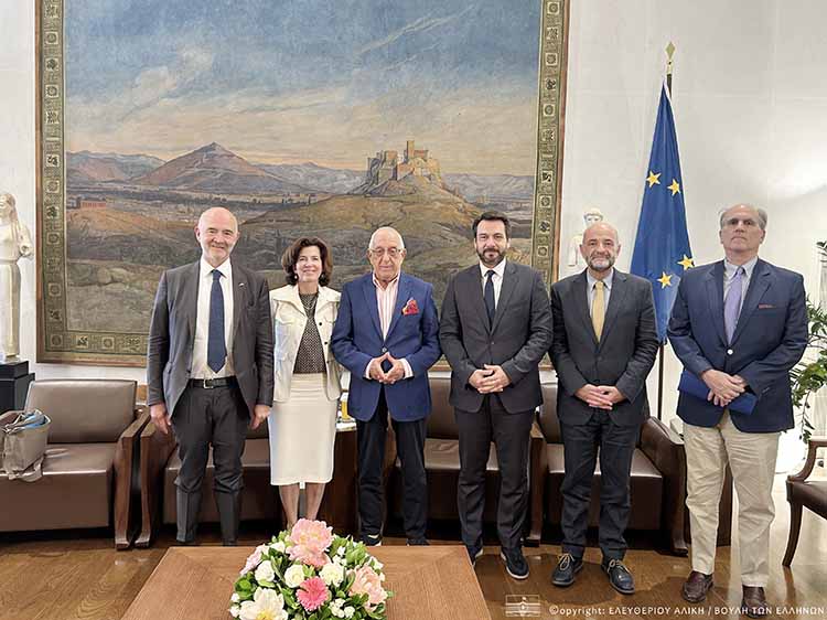 Τάσος Μπαρτζώκας: Συνάντηση της ελληνικής κοινοβουλευτικής αντιπροσωπείας με τον Πρόεδρο του γαλλικού Ελεγκτικού Συνεδρίου, Pierre Moscovici.