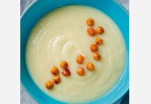 Βελουτέ σούπα κουνουπίδι με ψημένα ρεβίθια – Νηστίσιμη και νόστιμη