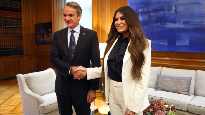 Κ. Μητσοτάκης κα Κίμπερλι - φωτο ΑΠΕ