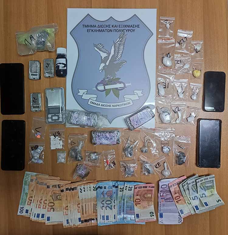 Κατάσχεση ναρκωτικών ΤΔΕΕ Πολυγύρου 2