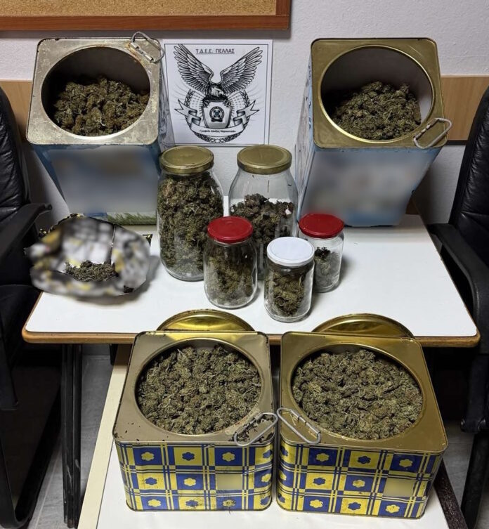 Κατάσχεση ναρκωτικών ΤΔΕΕ Πέλλας