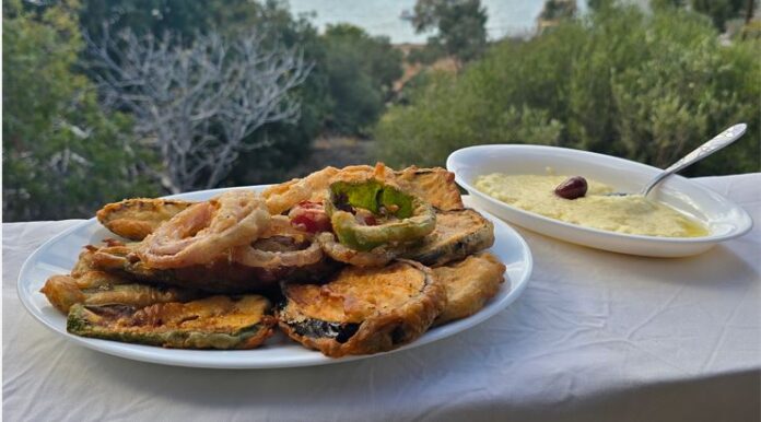 Τηγανιτά λαχανικά με κουρκούτι μπύρας