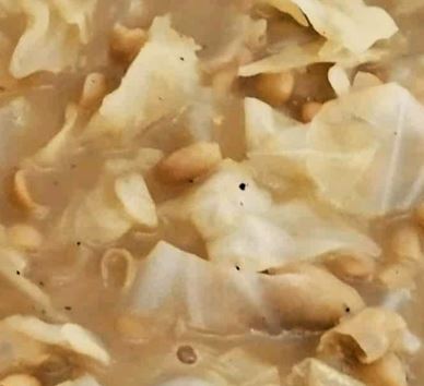 Φασόλια ασπρογιάχνι με λάχανο 3