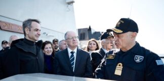 Κυρ. Μητσοτάκης: Χρέος μου να παραδώσω μία πατρίδα πιο ασφαλή απ’ ό,τι την παρέλαβα – Στην τελετή παράδοσης της φρεγάτας «Κϊμων» ο πρωθυπουργός
