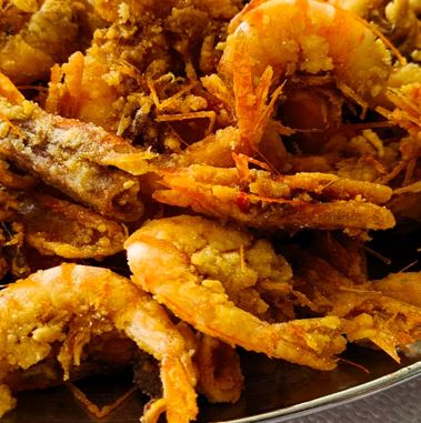 Γαρίδες τηγανητές πανέ 3