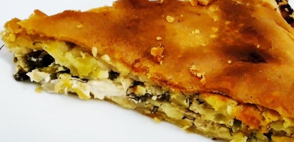 Πρασοτυρόπιτα βουνίσια 1