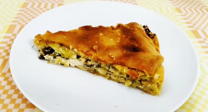 Πρασοτυρόπιτα βουνίσια