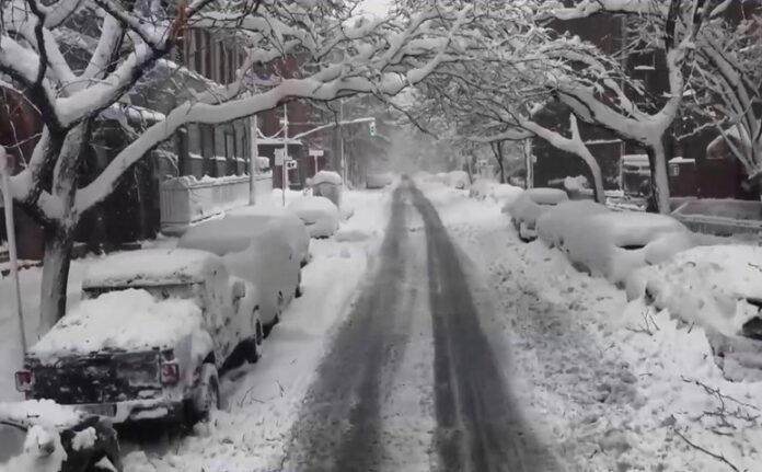 Χιόνια στη Νέα Υόρκη