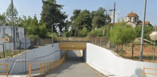 Πλατύ: Έκλεισε η υπόγεια διάβαση στην Δ/Κ Πλατέος λόγω υψηλής στάθμης υδάτων