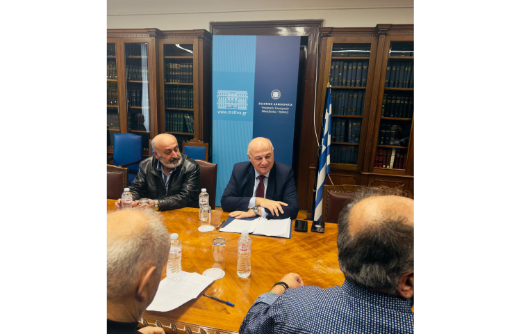 Συνάντηση Κ. Τσιάρα με την Πανελλήνια Ένωση Κτηνοτρόφων: “Προτεραιότητα η στήριξη της ελληνικής κτηνοτροφίας και η αντιμετώπιση των επιζωοτιών”