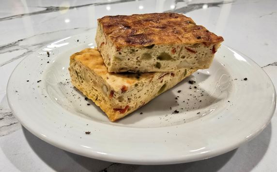 Πίτα με πιπεριές χωρίς φύλλο 2