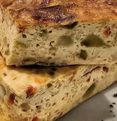 Πίτα με πιπεριές χωρίς φύλλο 3