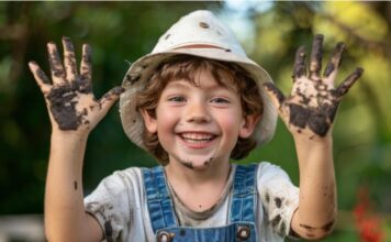 παιδί λάσπη