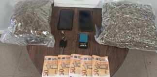 Συνελήφθησαν 2 άτομα για διακίνηση και κατοχή ναρκωτικών ουσιών-Κατασχέθηκαν περισσότερα από 2,5 κιλά ακατέργαστης κάνναβης