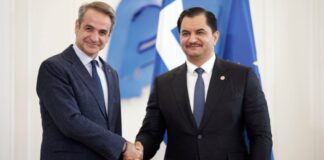 Συνάντηση του πρωθυπουργού Κυριάκου Μητσοτάκη με τον υπαρχηγό Γενικής Διοίκησης Λιβυκού Εθνικού Στρατού, Σαντάμ Χαφτάρ