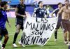 Η FIFA ερευνά το περιστατικό με το πανό για τα Φώκλαντ ΜΟΥΝΤ123Β23 φωτο ΑΠΕ EPA WILL OLIVER