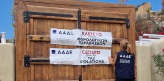 ΑΑΔΕ: 48ωρα «λουκέτα» και πρόστιμα σε εστιατόρια, mini market και ενοικιαζόμενα δωμάτια σε Σαντορίνη και Νάξο