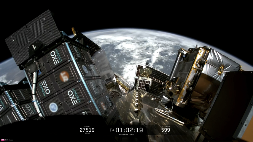 Hyperion and Posidonia satellites