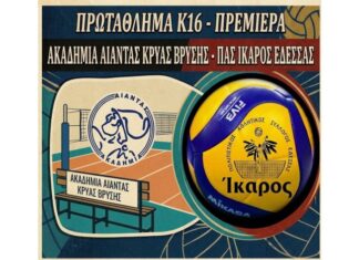 Πρεμιέρα στο πρωτάθλημα Κ16 στην Κρύα Βρύση η ομάδα βόλεϊ Π.Α.Σ. ΙΚΑΡΟΣ ΕΔΕΣΣΑΣ image0 1